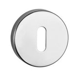 Quality image of Tupai Rapido CurvaLine Euro Escutcheons on Round Rose - Bright Polished Chrome | Sku. tescerpc | available from Trade Door Handles.