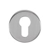 Quality image of Tupai Rapido CurvaLine Euro Escutcheons on Round Rose - Satin Chrome | Sku. tescersc | available from Trade Door Handles.
