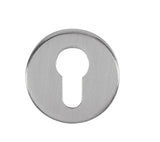Quality image of Tupai Rapido CurvaLine Euro Escutcheons on Round Rose - Satin Chrome | Sku. tescersc | available from Trade Door Handles.