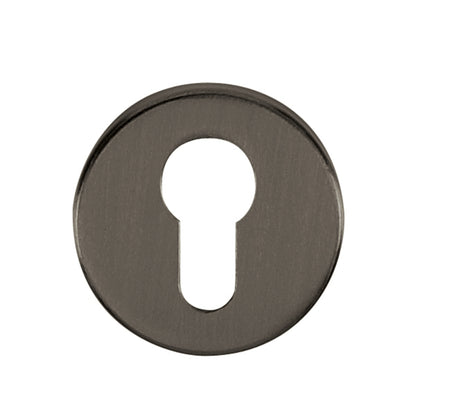 Quality image of Tupai Rapido CurvaLine Euro Escutcheons on Round Rose - Titanium | Sku. tescertt | available from Trade Door Handles.