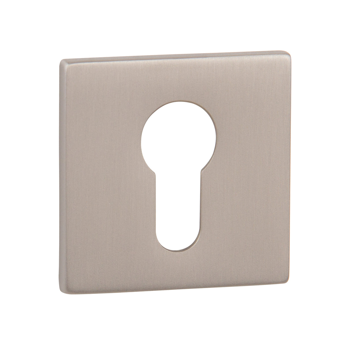 Quality image of Tupai Rapido 5S Line Euro Escutcheons on 5mm Slimline Square Rose - Pearl Nickel | Sku. tesces5spl | available from Trade Door Handles.
