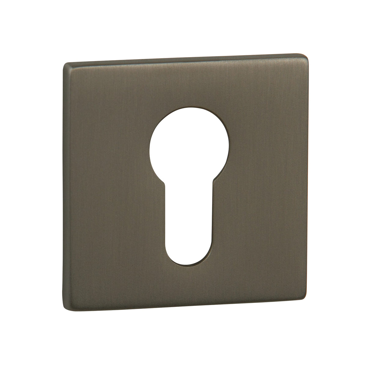 Quality image of Tupai Rapido 5S Line Euro Escutcheons on 5mm Slimline Square Rose - Titanium | Sku. tesces5stt | available from Trade Door Handles.