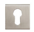 Quality image of Tupai Rapido Curva/QuadraLine Euro Escutcheons on Square Rose - Pearl Nickel | Sku. tescespl | available from Trade Door Handles.
