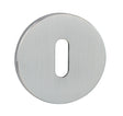 Quality image of Tupai Rapido 5S Line Key Escutcheons on 5mm Slimline Round Rose - Satin Chrome | Sku. tesckr5ssc | available from Trade Door Handles.