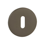 Quality image of Tupai Rapido 5S Line Key Escutcheons on 5mm Slimline Round Rose - Titanium | Sku. tesckr5stt | available from Trade Door Handles.