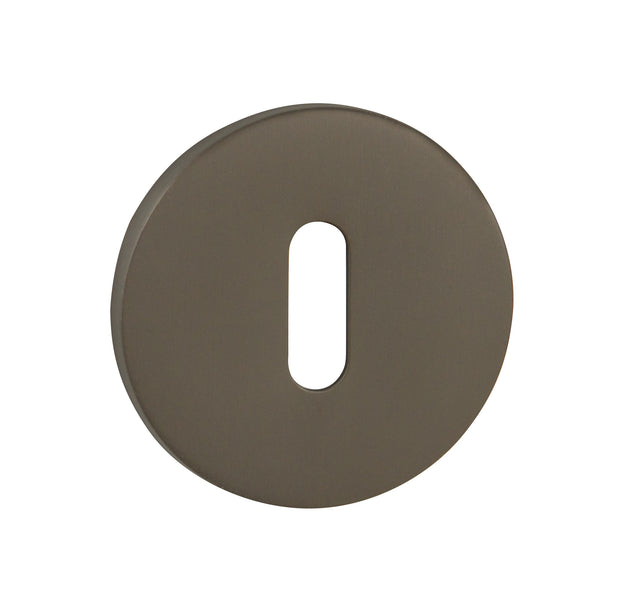 Quality image of Tupai Rapido 5S Line Key Escutcheons on 5mm Slimline Round Rose - Titanium | Sku. tesckr5stt | available from Trade Door Handles.