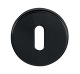 Quality image of Tupai Rapido CurvaLine Key Escutcheons on Round Rose - Pearl Black | Sku. tesckrmb | available from Trade Door Handles.