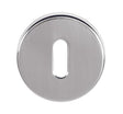 Quality image of Tupai Rapido CurvaLine Key Escutcheons on Round Rose - Bright Polished Chrome | Sku. tesckrpc | available from Trade Door Handles.
