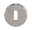 Quality image of Tupai Rapido CurvaLine Key Escutcheons on Round Rose - Pearl Nickel | Sku. tesckrpl | available from Trade Door Handles.