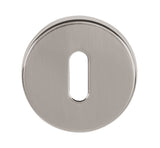 Quality image of Tupai Rapido CurvaLine Key Escutcheons on Round Rose - Pearl Nickel | Sku. tesckrpl | available from Trade Door Handles.