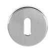 Quality image of Tupai Rapido CurvaLine Key Escutcheons on Round Rose - Satin Chrome | Sku. tesckrsc | available from Trade Door Handles.
