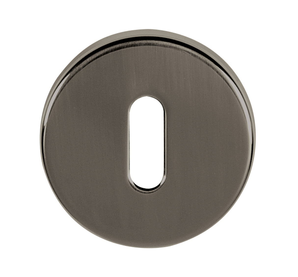 Quality image of Tupai Rapido CurvaLine Key Escutcheons on Round Rose - Titanium | Sku. tesckrtt | available from Trade Door Handles.