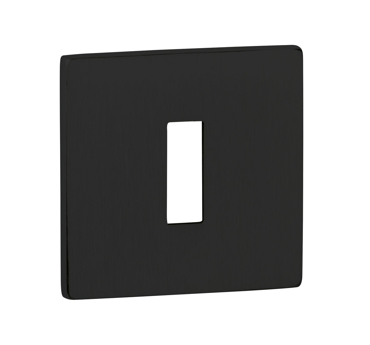 Quality image of Tupai Rapido 5S Line Key Escutcheons on 5mm Slimline Square Rose - Pearl Black | Sku. tescks5smb | available from Trade Door Handles.