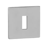 Quality image of Tupai Rapido 5S Line Key Escutcheons on 5mm Slimline Square Rose - Bright Polished Chrome | Sku. tescks5spc | available from Trade Door Handles.