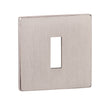 Quality image of Tupai Rapido 5S Line Key Escutcheons on 5mm Slimline Square Rose - Pearl Nickel | Sku. tescks5spl | available from Trade Door Handles.