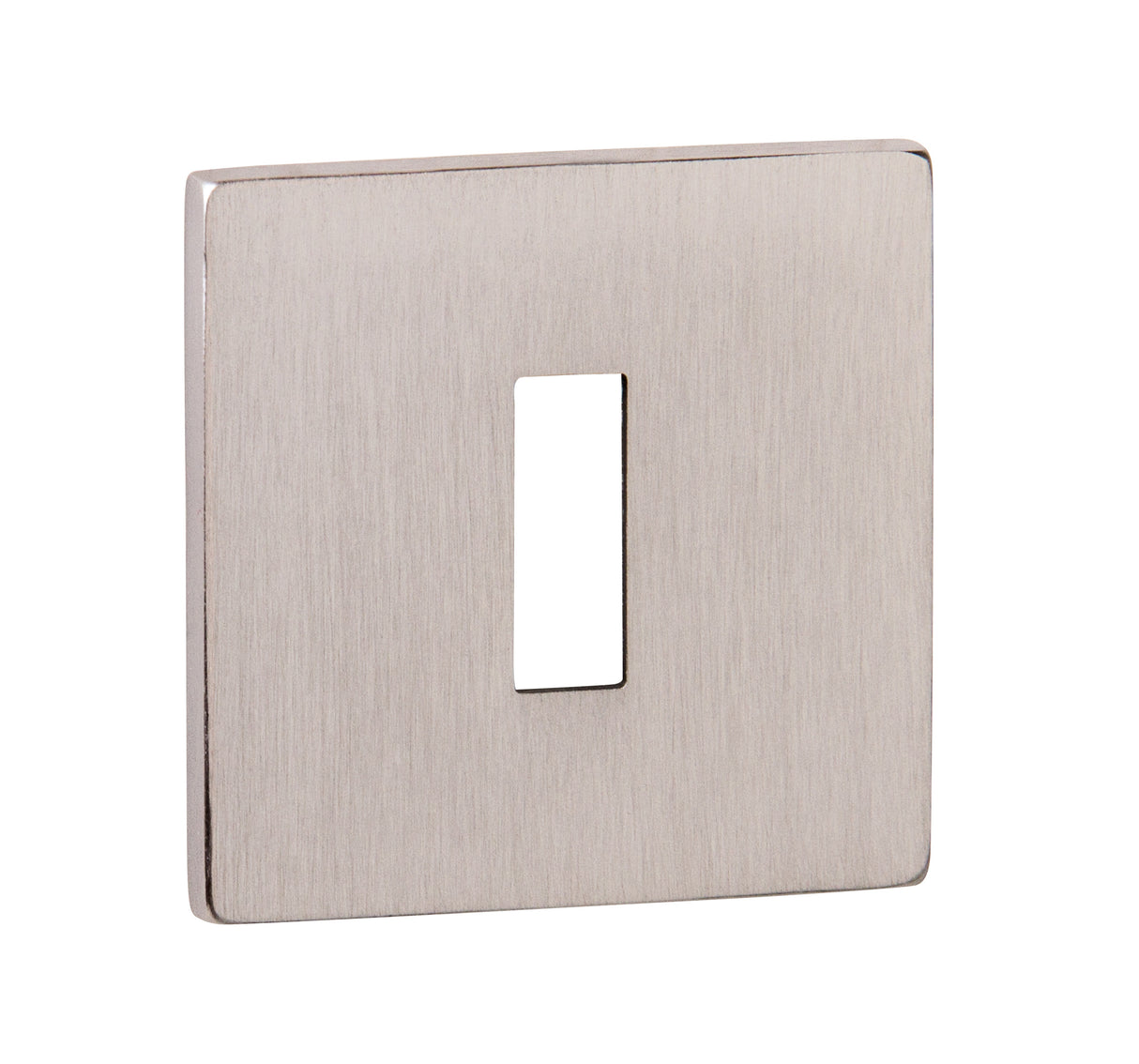 Quality image of Tupai Rapido 5S Line Key Escutcheons on 5mm Slimline Square Rose - Pearl Nickel | Sku. tescks5spl | available from Trade Door Handles.