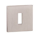 Quality image of Tupai Rapido 5S Line Key Escutcheons on 5mm Slimline Square Rose - Pearl Nickel | Sku. tescks5spl | available from Trade Door Handles.