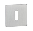 Quality image of Tupai Rapido 5S Line Key Escutcheons on 5mm Slimline Square Rose - Satin Chrome | Sku. tescks5ssc | available from Trade Door Handles.