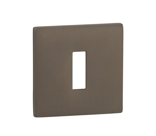 Quality image of Tupai Rapido 5S Line Key Escutcheons on 5mm Slimline Square Rose - Titanium | Sku. tescks5stt | available from Trade Door Handles.