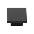 High quality image of the M.Marcus Classic Square Cabinet Knob Matt Black Silk Touch Finish 32mm | Sku. tk1254-032-sbk | Discounted prices available from Trade Door Handles