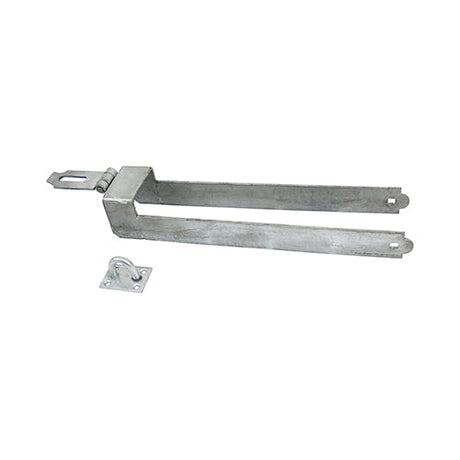 This is an image of Timco - Throw-Over Locking Gate Loop - Hot Dipped Galvanised 450mm (1 Each Plain Bag) TLGL450G
