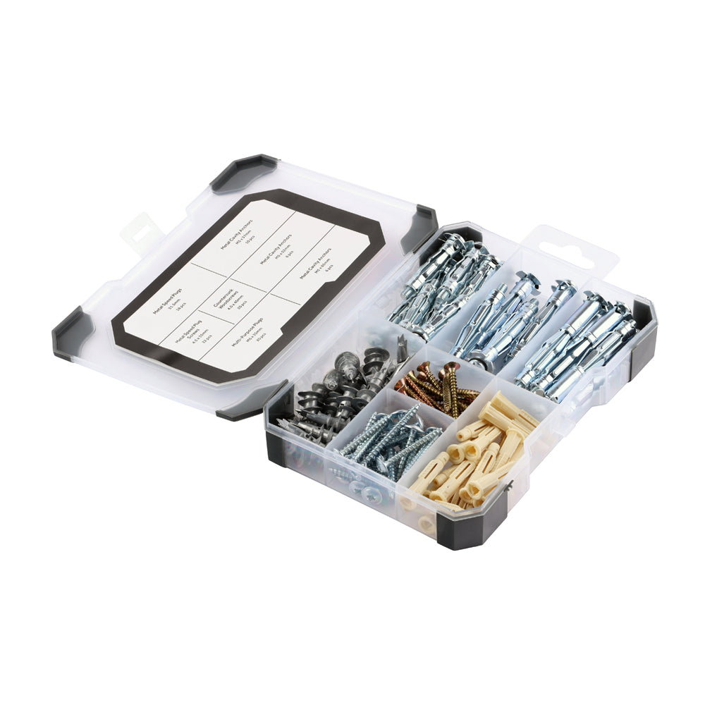 This is an image of Timco - Mixed Tray - Plasterboard Fixings - (102 PCS Tray) TRAY520