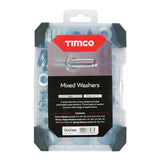 This is an image of Timco - Mixed Tray - Washers - Zinc - (291 PCS Tray) TRAY580