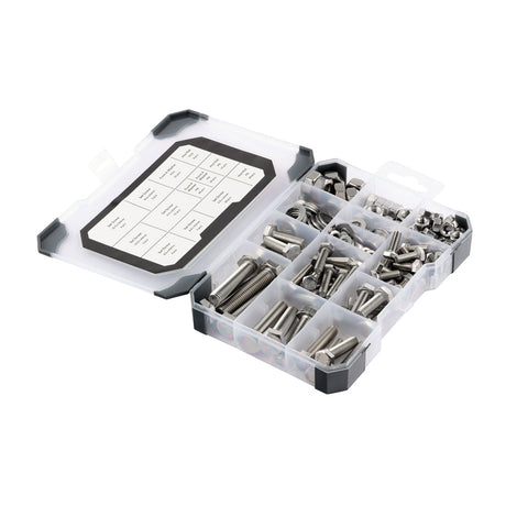 This is an image of Timco - Mixed Tray - Set Screws Nuts Washers - Zinc - (199 PCS Tray) TRAY620