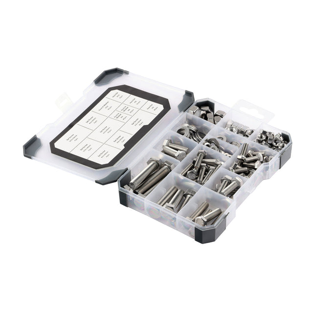 This is an image of Timco - Mixed Tray - Set Screws Nuts Washers - Zinc - (199 PCS Tray) TRAY620