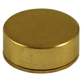 This is an image of Timco - Threaded Screw Caps - Solid Brass - Polished Brass 12mm - (4 PCS TIMpac) TSC12PBP