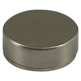This is an image of Timco - Threaded Screw Caps - Solid Brass - Satin Nickel 16mm - (4 PCS TIMpac) TSC16SNP