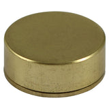 This is an image of Timco - Threaded Screw Caps - Solid Brass - Satin 18mm - (4 PCS TIMpac) TSC18SBP