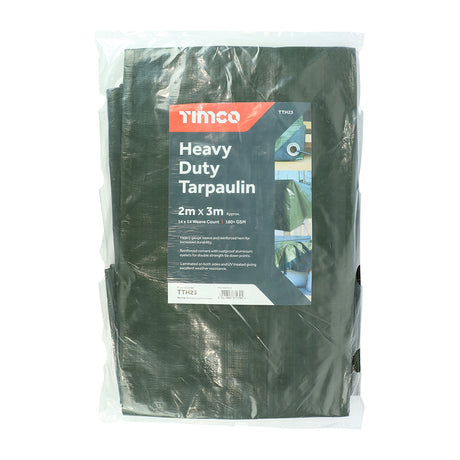 This is an image of Timco - Tarpaulin - Heavy Duty 2 x 3m (1 Each Bag) TTH23