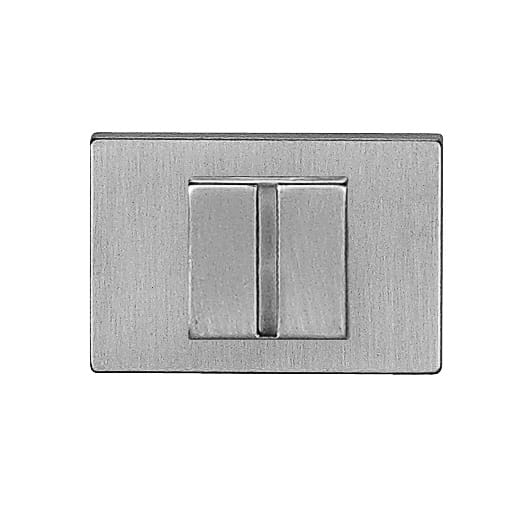 Quality image of Tupai Rapido RetaLine/VersaLine WC Turn on Long Rose (bolt through fixing only) - Satin Chrome | Sku. twclsc | available from Trade Door Handles.