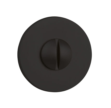 Quality image of Tupai Rapido 5S Line WC Turn on 5mm Slimline Round Rose (bolt through fixing only) - Pearl Black | Sku. twcr5smb | available from Trade Door Handles.
