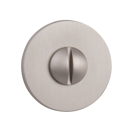 Quality image of Tupai Rapido 5S Line WC Turn on 5mm Slimline Round Rose (bolt through fixing only) - Pearl Nickel | Sku. twcr5spl | available from Trade Door Handles.