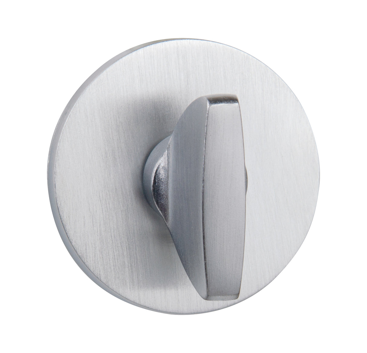 Quality image of Tupai Rapido 5S Line WC Turn on 5mm Slimline Round Rose (bolt through fixing only) - Satin Chrome | Sku. twcr5ssc | available from Trade Door Handles.