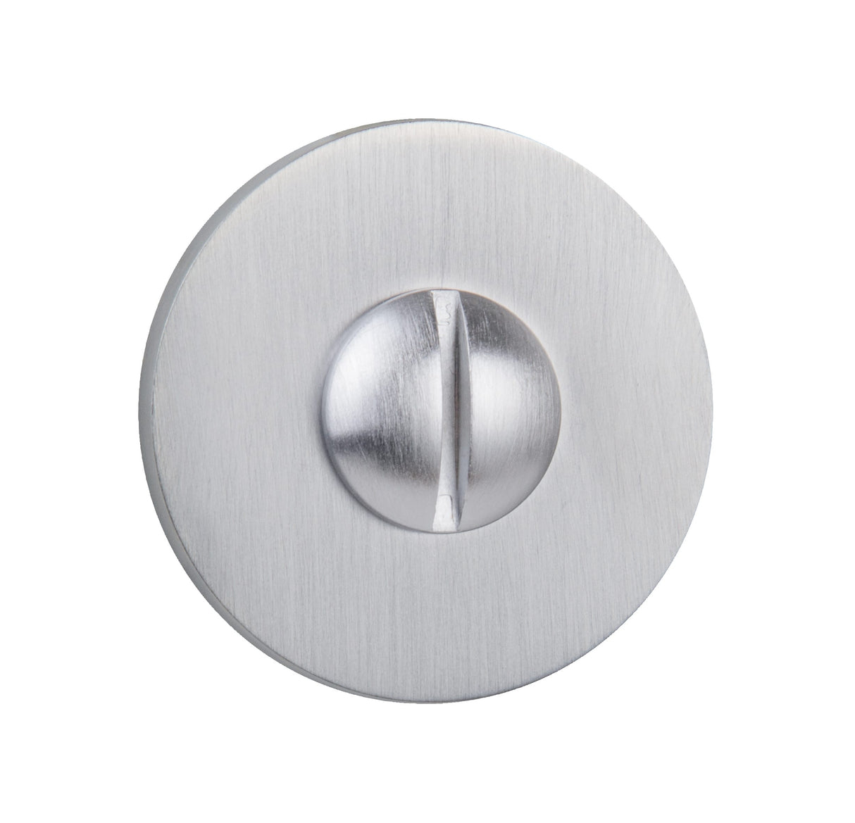 Quality image of Tupai Rapido 5S Line WC Turn on 5mm Slimline Round Rose (bolt through fixing only) - Satin Chrome | Sku. twcr5ssc | available from Trade Door Handles.