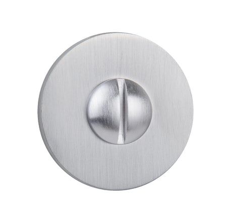 Quality image of Tupai Rapido 5S Line WC Turn on 5mm Slimline Round Rose (bolt through fixing only) - Satin Chrome | Sku. twcr5ssc | available from Trade Door Handles.