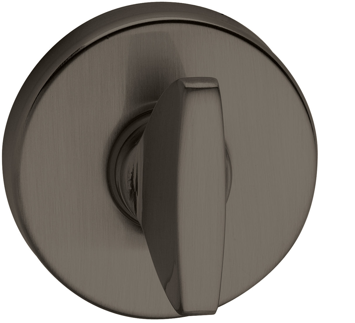 Quality image of Tupai Rapido CurvaLine WC Turn on Round Rose (bolt through fixing only) - Titanium | Sku. twcrtt | available from Trade Door Handles.