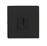 Quality image of Tupai Rapido 5S Line WC Turn on 5mm Slimline Square Rose (bolt through fixing only) - Pearl Black | Sku. twcs5smb | available from Trade Door Handles.
