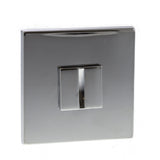Quality image of Tupai Rapido 5S Line WC Turn on 5mm Slimline Square Rose (bolt through fixing only) - Bright Polished Chrome | Sku. twcs5spc | available from Trade Door Handles.