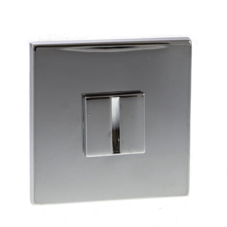 Quality image of Tupai Rapido 5S Line WC Turn on 5mm Slimline Square Rose (bolt through fixing only) - Bright Polished Chrome | Sku. twcs5spc | available from Trade Door Handles.