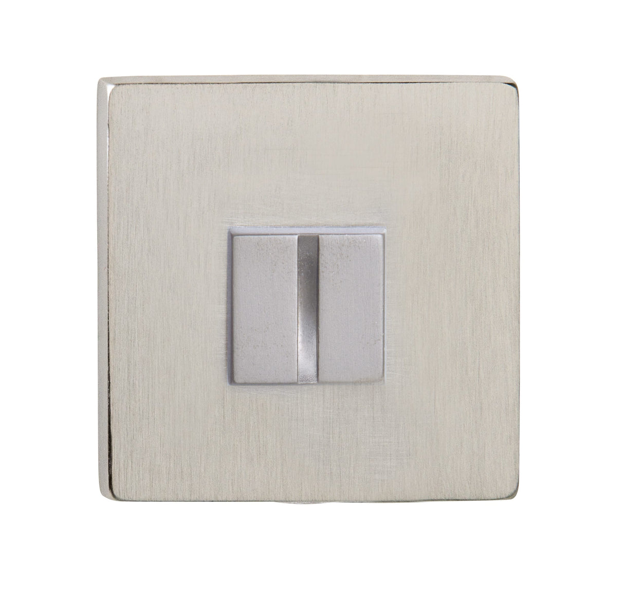 Quality image of Tupai Rapido 5S Line WC Turn on 5mm Slimline Square Rose (bolt through fixing only) - Pearl Nickel | Sku. twcs5spl | available from Trade Door Handles.