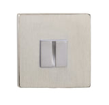 Quality image of Tupai Rapido 5S Line WC Turn on 5mm Slimline Square Rose (bolt through fixing only) - Pearl Nickel | Sku. twcs5spl | available from Trade Door Handles.