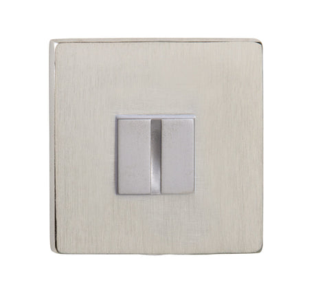 Quality image of Tupai Rapido 5S Line WC Turn on 5mm Slimline Square Rose (bolt through fixing only) - Pearl Nickel | Sku. twcs5spl | available from Trade Door Handles.