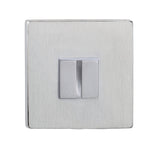 Quality image of Tupai Rapido 5S Line WC Turn on 5mm Slimline Square Rose (bolt through fixing only) - Satin Chrome | Sku. twcs5ssc | available from Trade Door Handles.