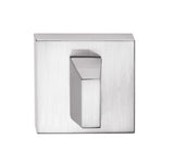 Quality image of Tupai Rapido Curva/QuadraLine WC Turn on Square Rose (bolt through fixing only) - Satin Chrome | Sku. twcssc | available from Trade Door Handles.