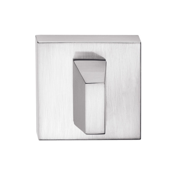 Quality image of Tupai Rapido Curva/QuadraLine WC Turn on Square Rose (bolt through fixing only) - Satin Chrome | Sku. twcssc | available from Trade Door Handles.