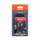 This is an image of Timco - Utility Knife Blades 60 x 19 x 0.6 (50 Pieces Blister Pack) UBHANG